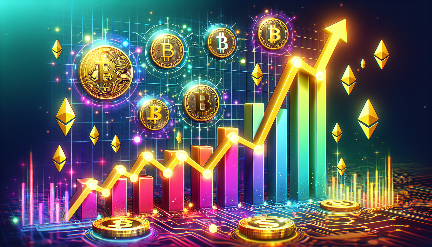 Maximize Profits: Invest in Cryptocurrency Today – This image showcases the potential of cryptocurrency investments in terms of profit maximization. It displays a graph depicting a significant upward trend with the concept of profit symbolized using dollar signs. The image aims to capture the attention of viewers and encourage them to consider investing in cryptocurrencies for potential financial gains.