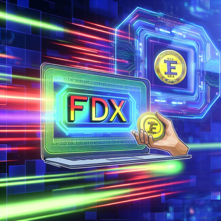 The image idea generates a futuristic representation of the FDX Crypto concept. It showcases the cutting-edge technology in a visually stunning manner, with vibrant colors and sleek designs. The image captures the essence of innovation, projecting a vision of the bright future ahead for FDX Crypto.