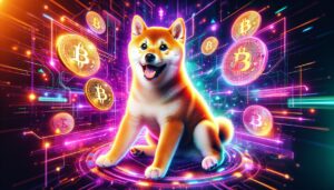 Image Description: A visually captivating image showcasing the iconic Shiba Inu dog breed merged with the concept of cryptocurrency. The adorable Shiba Inu is placed in the foreground, exuding a playful demeanor. Surrounding the dog, virtual price tags float in the digital space, representing the concept of purchasing Shiba Inu Coin. The background features a dynamic blend of vibrant colors and futuristic elements, reinforcing the high-tech nature of cryptocurrencies. This image concept serves as a visual representation of where to buy Shiba Inu Coin at the best price, capturing the attention of both cryptocurrency enthusiasts and dog lovers alike.